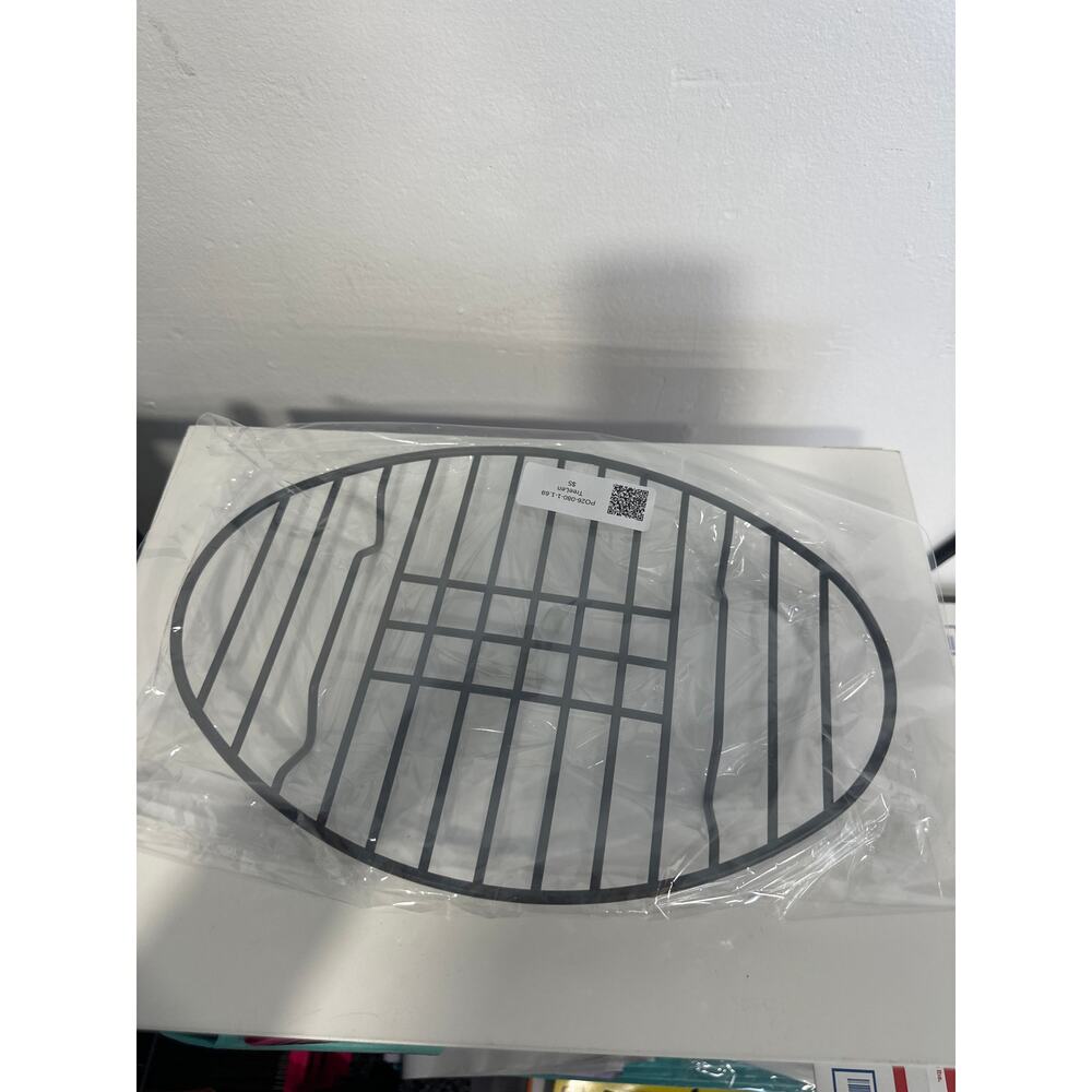 Oval Roasting Rack with Integrated Feet, Baking Rack, Roasting- Black - Picture 5 of 5